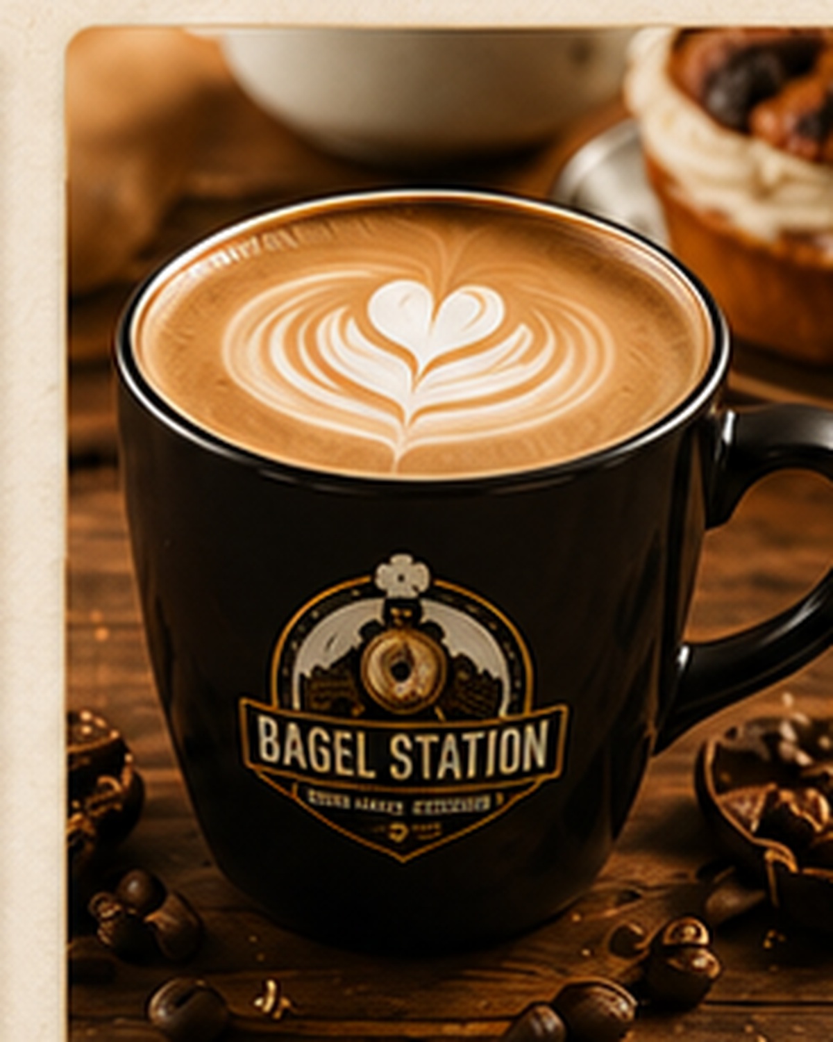 Bakery item and coffee